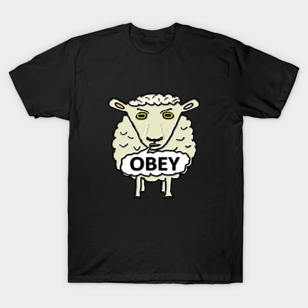 Obey Sheep T-Shirt by Mark Ewbie